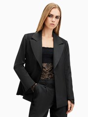 AllSaints Black Lacey Blazer - Image 1 of 8