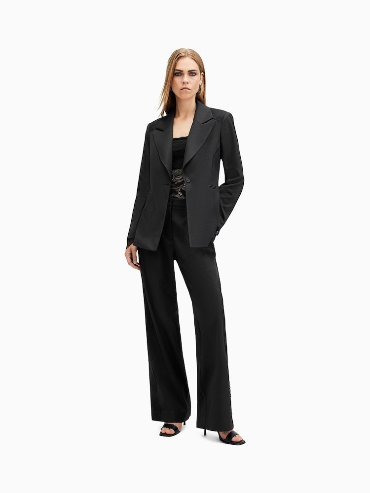 AllSaints Black Lacey Blazer - Image 2 of 8