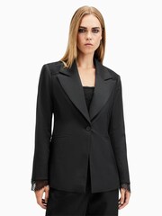 AllSaints Black Lacey Blazer - Image 4 of 8
