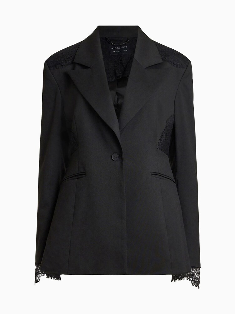 AllSaints Black Lacey Blazer - Image 8 of 8