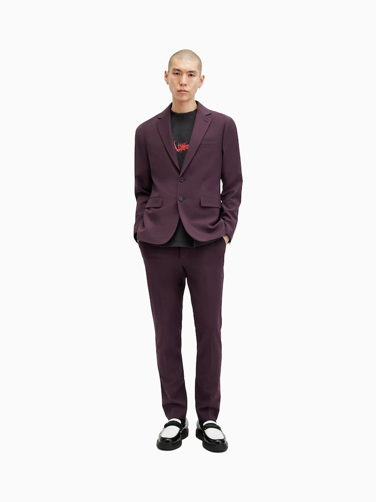 AllSaints Purple Lisle Blazer - Image 1 of 7
