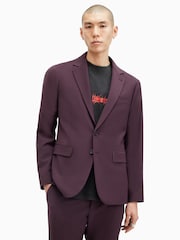 AllSaints Purple Lisle Blazer - Image 3 of 7