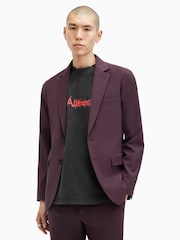 AllSaints Purple Lisle Blazer - Image 4 of 7