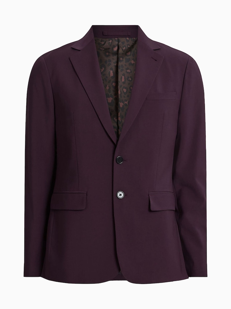 AllSaints Purple Lisle Blazer - Image 7 of 7