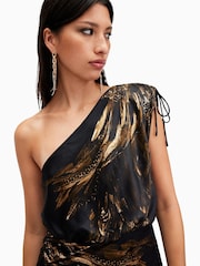 AllSaints Black Laura Dress - Image 5 of 7