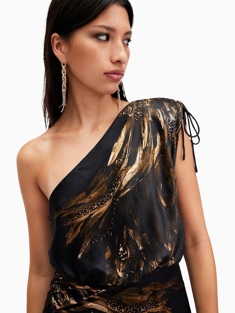 AllSaints Black Laura Dress - Image 5 of 7