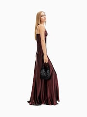 AllSaints Red Lili Maxi Dress - Image 4 of 7