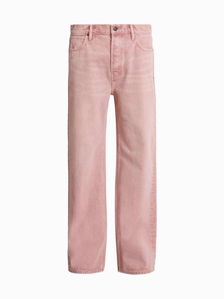 AllSaints Pink Lenny 100% Cotton Jeans - Image 10 of 10