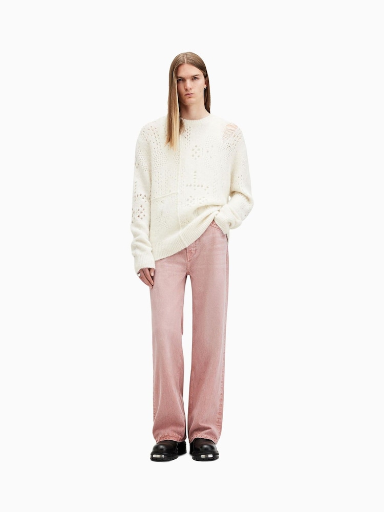 AllSaints Pink Lenny 100% Cotton Jeans - Image 2 of 10