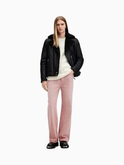 AllSaints Pink Lenny 100% Cotton Jeans - Image 4 of 10