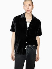 AllSaints Black Runa Short Sleevee Shirt - Image 3 of 7