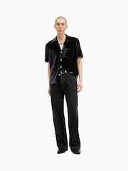 AllSaints Black Runa Short Sleevee Shirt - Image 6 of 7