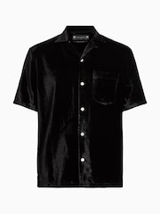 AllSaints Black Runa Short Sleevee Shirt - Image 7 of 7