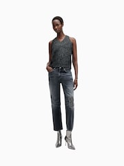 AllSaints Black Sabrina Tank - Image 5 of 7