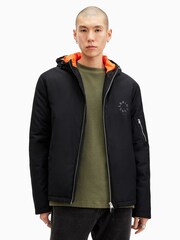 AllSaints Black Rockpile Jacket - Image 1 of 7
