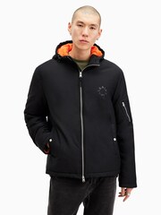 AllSaints Black Rockpile Jacket - Image 4 of 7