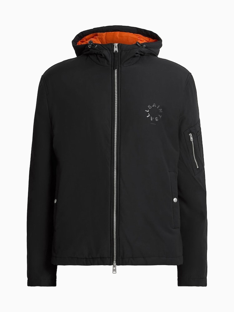 AllSaints Black Rockpile Jacket - Image 7 of 7