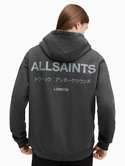 AllSaints Grey Underground Oth Hoodies - Image 4 of 7