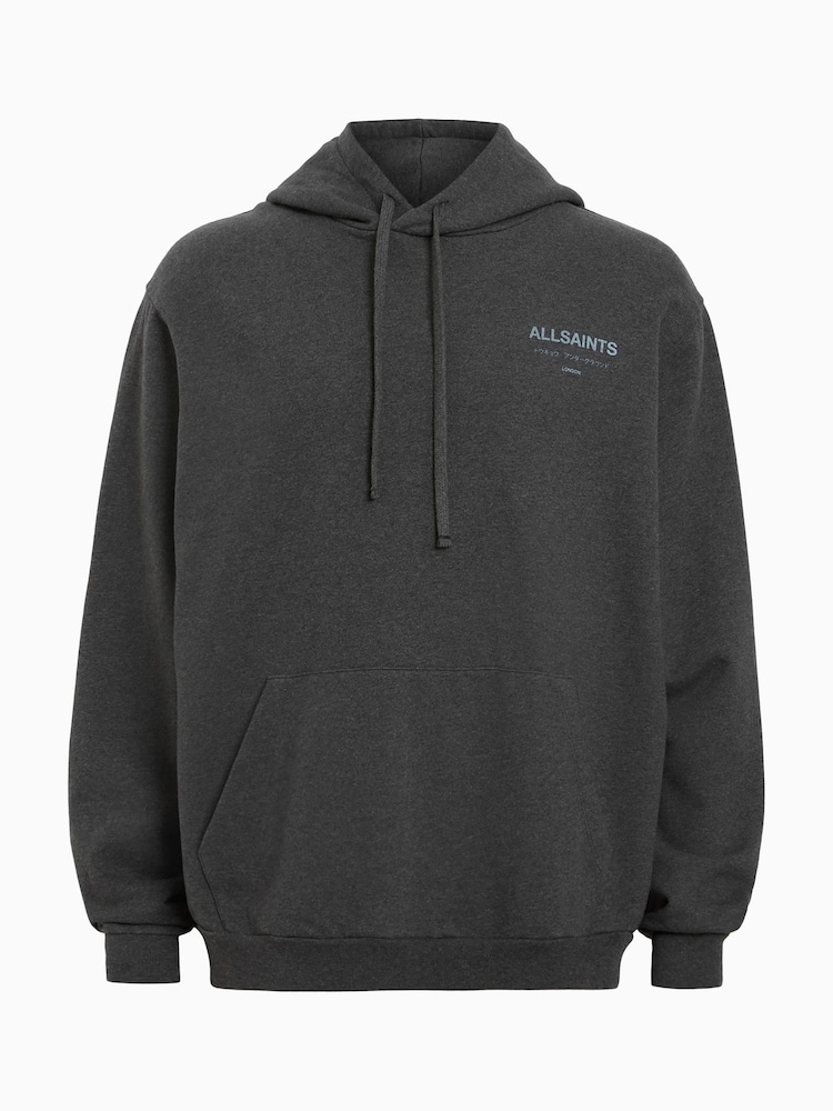 AllSaints Grey Underground Oth Hoodies - Image 7 of 7