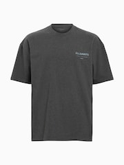 AllSaints Grey 100% Cotton Underground Short Sleeves Crew T-Shirt - Image 7 of 7