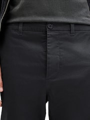 AllSaints Black Walde Chino Trousers - Image 3 of 7