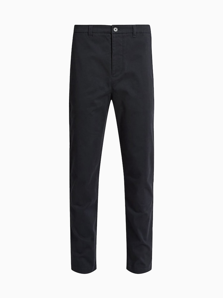 AllSaints Black Walde Chino Trousers - Image 7 of 7