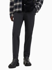 AllSaints Black Walde Chino Trousers - Image 1 of 8