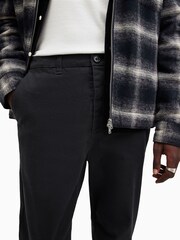 AllSaints Black Walde Chino Trousers - Image 2 of 8