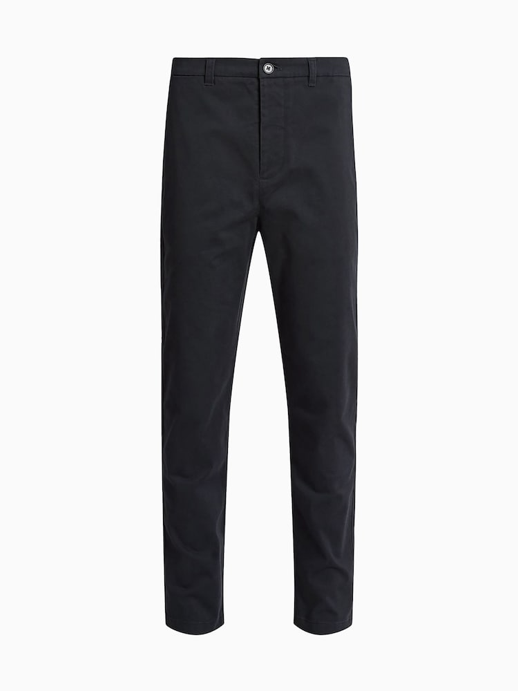 AllSaints Black Walde Chino Trousers - Image 8 of 8