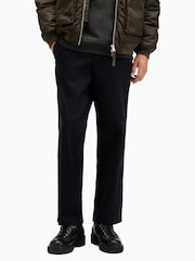 AllSaints Black Warden Trousers - Image 1 of 7