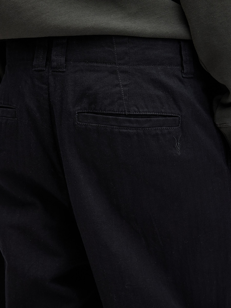 AllSaints Black Warden Trousers - Image 5 of 7