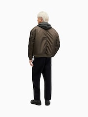 AllSaints Black Warden Trousers - Image 6 of 7