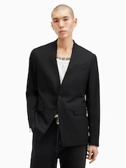 AllSaints Black Wren Blazer - Image 1 of 7