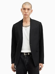AllSaints Black Wren Blazer - Image 3 of 7
