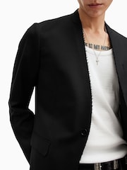 AllSaints Black Wren Blazer - Image 6 of 7