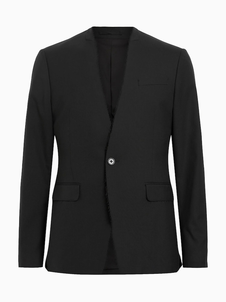 AllSaints Black Wren Blazer - Image 7 of 7