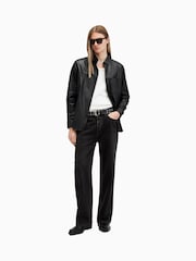 AllSaints Black Compass Shirt - Image 2 of 9