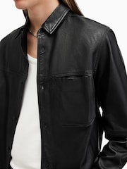 AllSaints Black Compass Shirt - Image 3 of 9