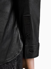 AllSaints Black Compass Shirt - Image 4 of 9
