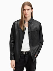 AllSaints Black Compass Shirt - Image 5 of 9