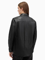 AllSaints Black Compass Shirt - Image 8 of 9