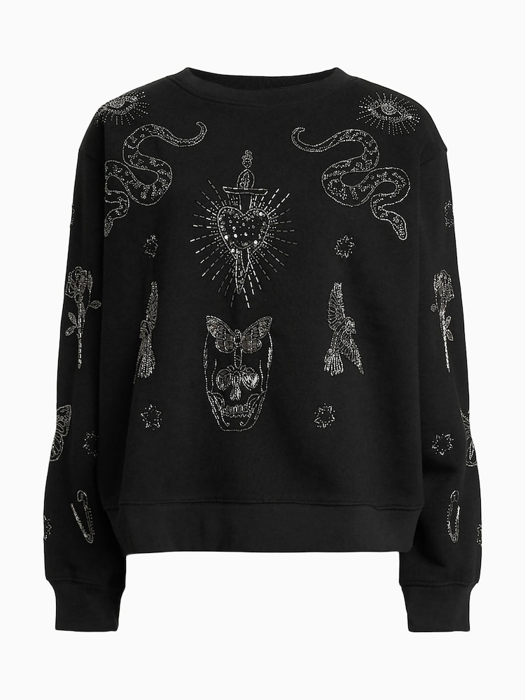 أسود - سويت شيرت Pippa Hex من Allsaints - صورة 6 من 6