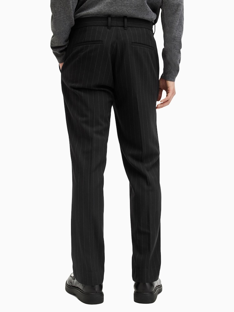 AllSaints Black Heddon Trousers - Image 4 of 7