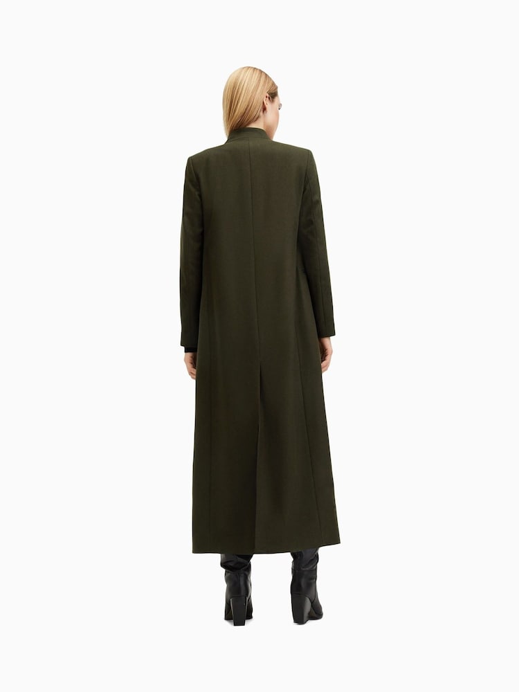 AllSaints Green Sonnie Coat - Image 6 of 7