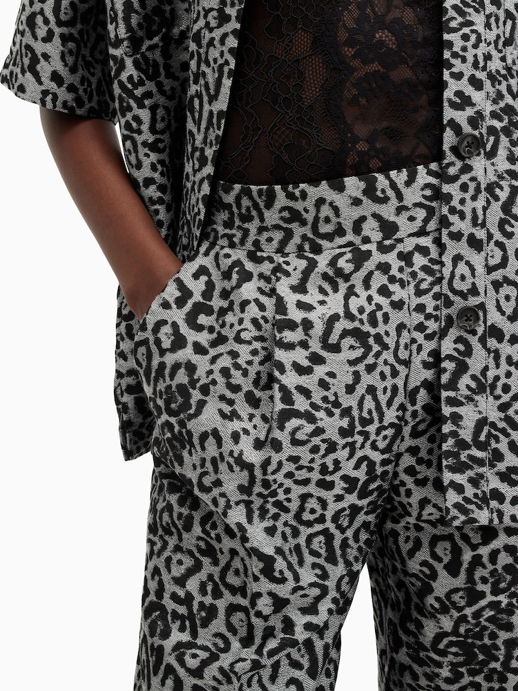 AllSaints Grey Jemi Leppo Trousers - Image 2 of 8