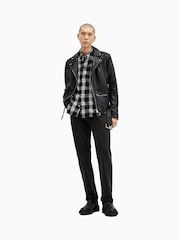 AllSaints Black Dury Long Sleeve Shirt - Image 5 of 7