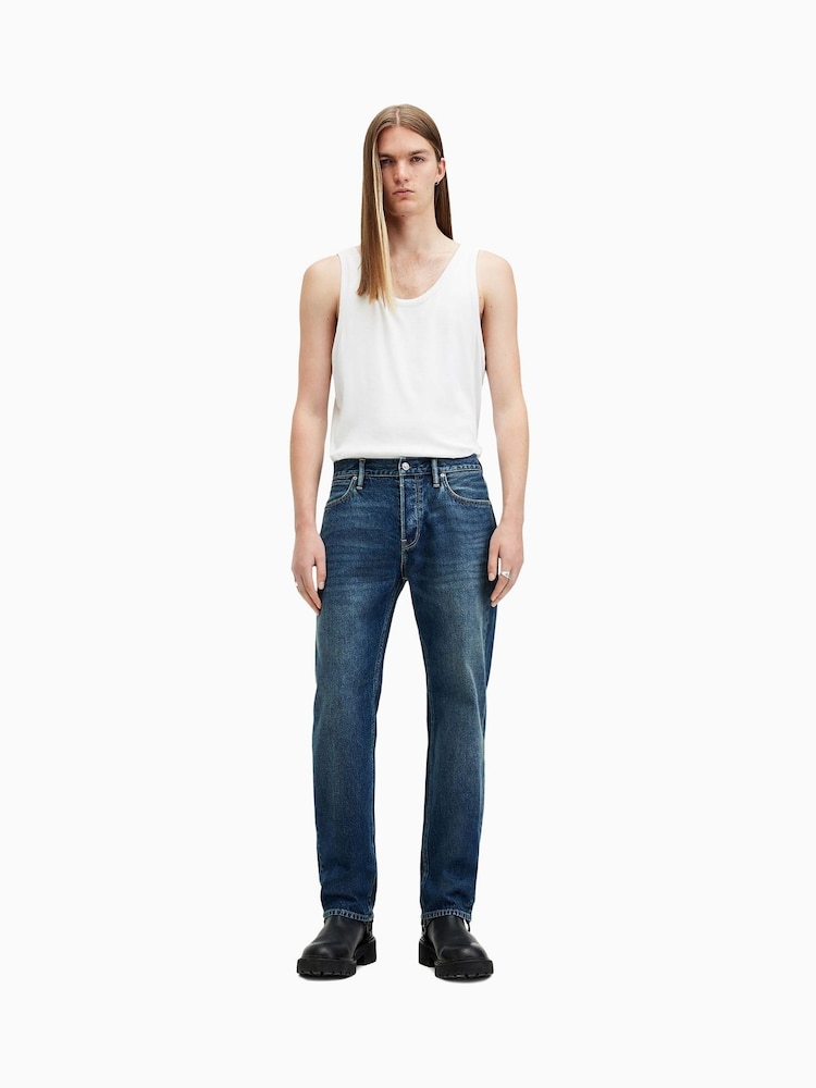 AllSaints Blue Reid 100% Cotton Jeans - Image 2 of 10