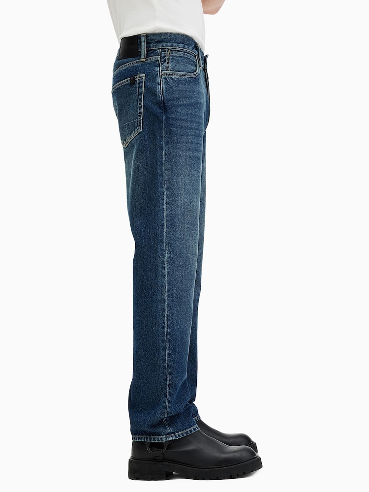 AllSaints Blue Reid 100% Cotton Jeans - Image 4 of 10