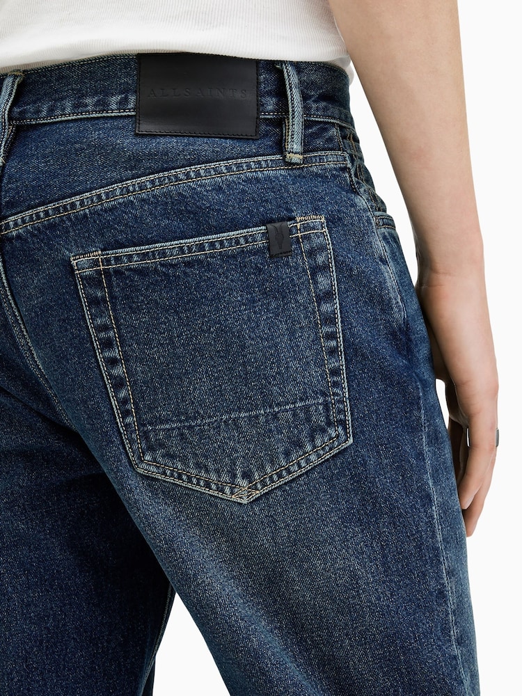 AllSaints Blue Reid 100% Cotton Jeans - Image 6 of 10