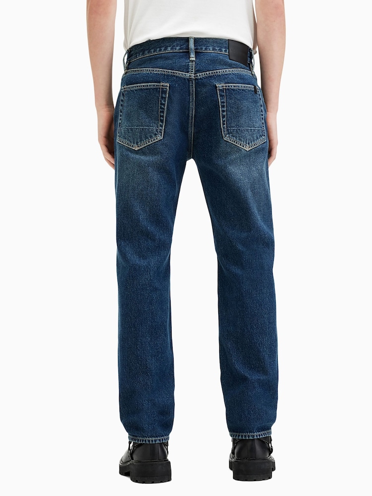 AllSaints Blue Reid 100% Cotton Jeans - Image 8 of 10